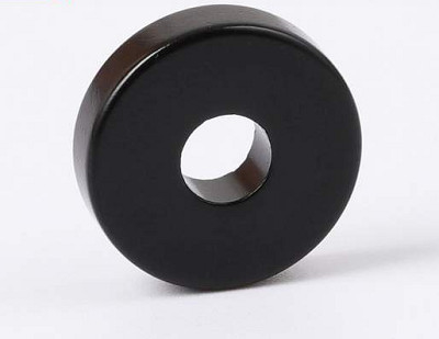Black OEM Rare Earth Ring Magnets N35-N52 Shape / Dimension Customized