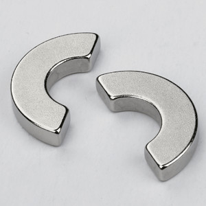Permanent Curved Neodymium Magnets Tile Ndfeb Arc Shaped Magnets For Industrial