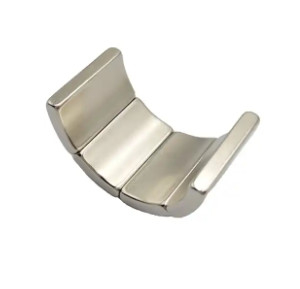 NdFeB Rare Earth Motor Magnets , NiCuNi Coating Arc Shaped Magnets