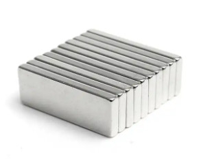 NiCuNi Coating Flat Neodymium Magnet Bar N52 For Industrial