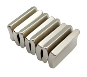 NdFeB Rare Earth Motor Magnets , NiCuNi Coating Arc Shaped Magnets