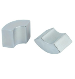 Zn Coating Arc NdFeB Magnets N35-N52  ISO14001 Custom Shaped Magnets