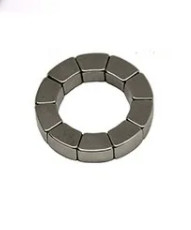 OEM Wind Turbine Generator Magnet , Arc Shape NdFeB Motor Magnet