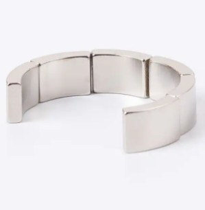 N40H-N48H Strongest Rare Earth Magnets , Generator Arc Segment Neodymium Magnets