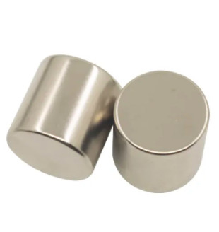 Custom Neodymium Cylinder Magnets Ni Cu Ni Coating NdFeB Magnets