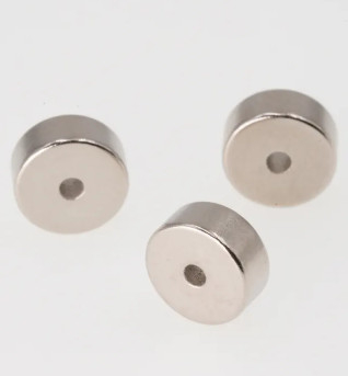 Custom Neodymium Cylinder Magnets Ni Cu Ni Coating NdFeB Magnets